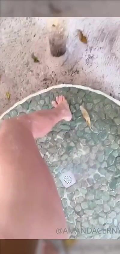 Amanda Cerny Nude Outdoor Shower