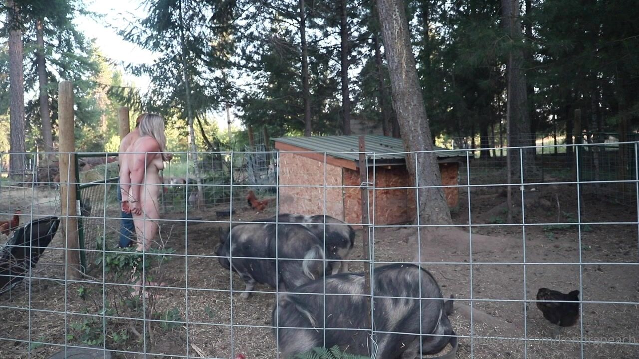 Kendra Peach - Anal Slave Fucked on Farm
