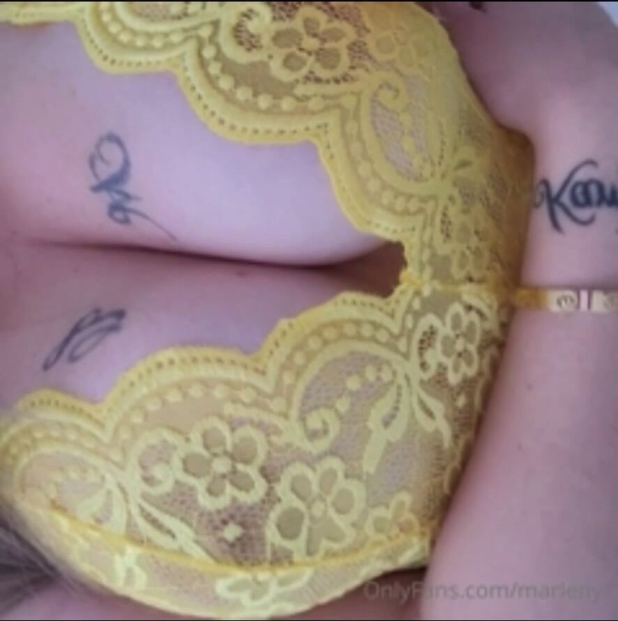 Marleny1 of yellow lingerie
