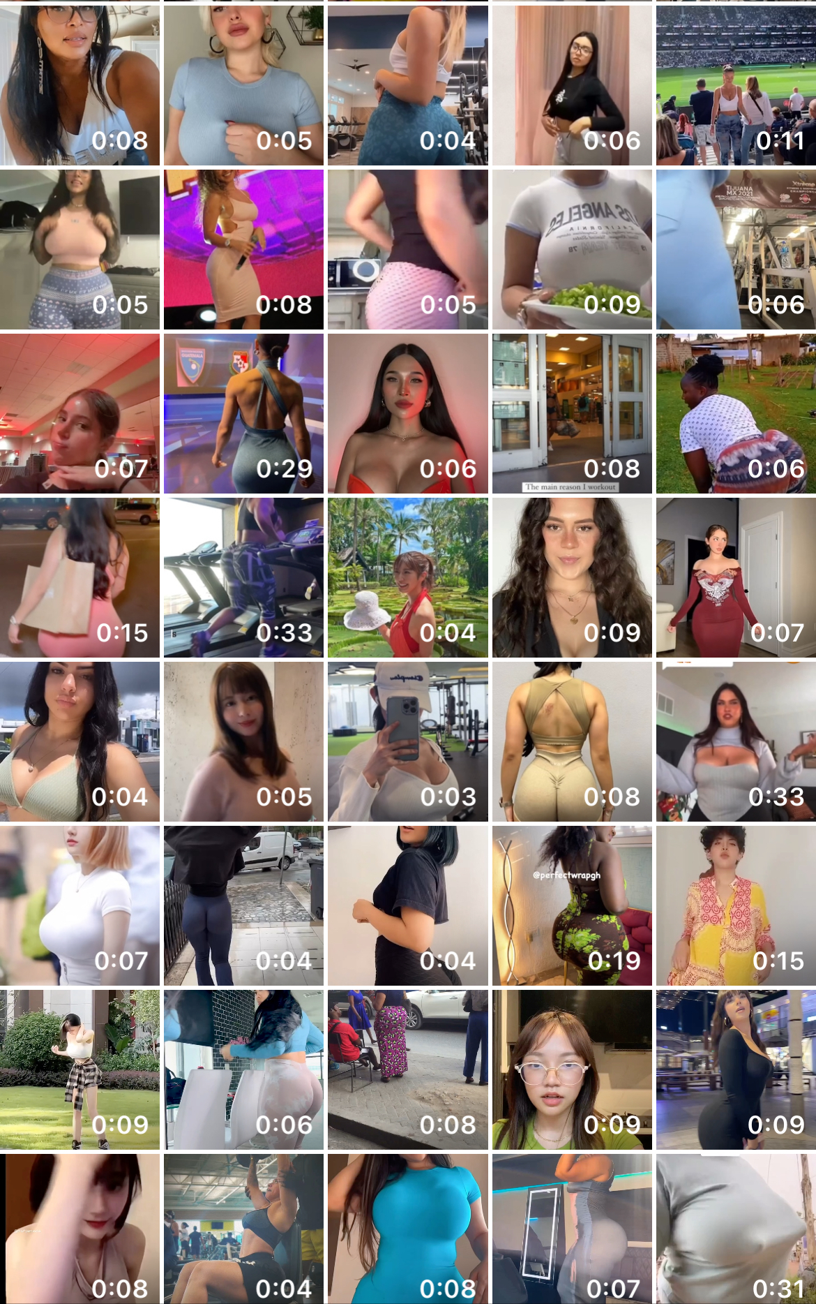 ASS AND TITTIES - 123 VIDEOS IN 1 VIDEO - 19 MINS