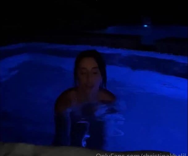 Christina Khalil Nude Pool Nip slip_pussy rub Scene