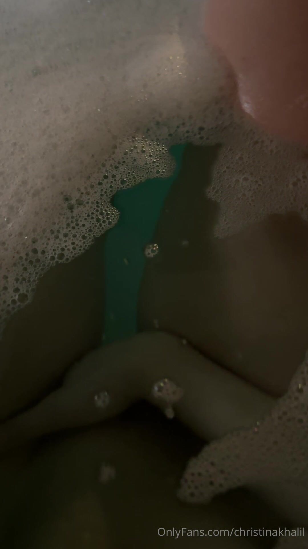 Christina Khalil Nude Pussy show bath time