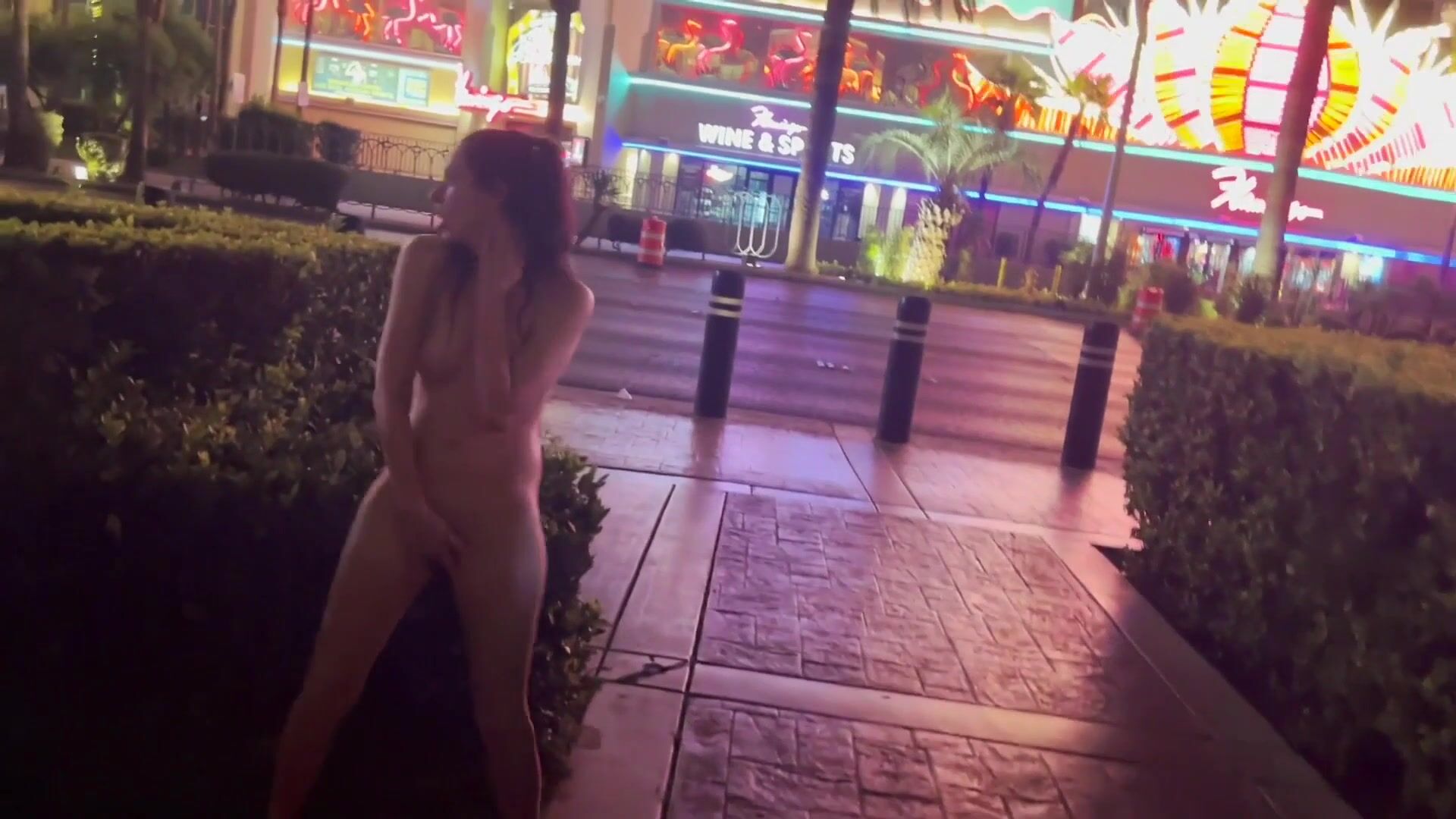 Nicole Niagara Slutty in the Street - caught masturbatung