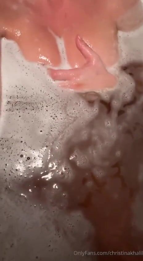 christina khalil nude boobs bathtub ppv video