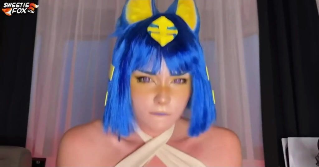 Sweetie Fox - Cosplay Ankha Cowgirl Youtubeuse